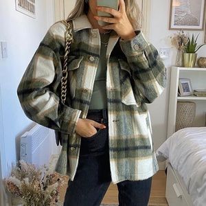 Never been worn- Zara Oversized Plaid Shacket- XL